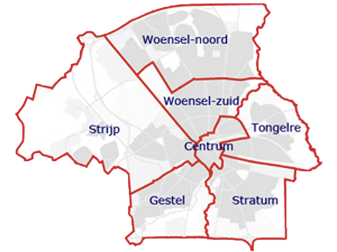 eindhoven-stadsdelen Eindhoven stadsdelen